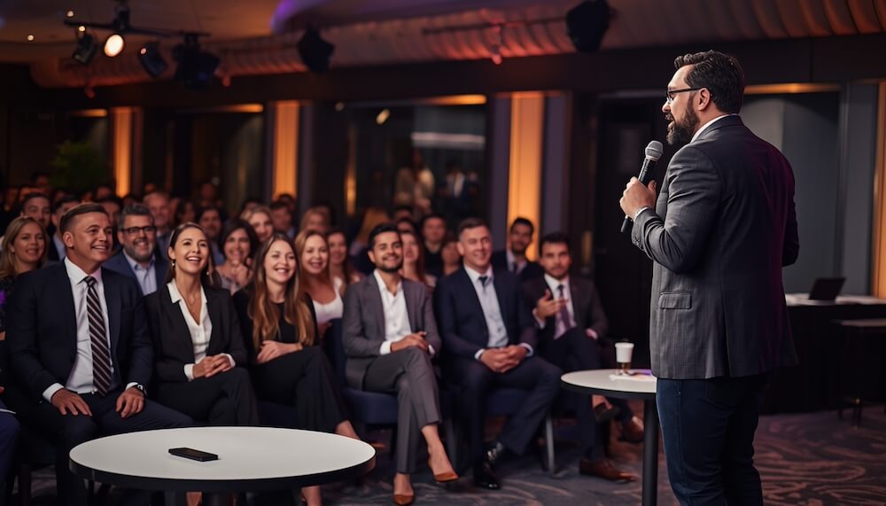 לבחור אמן סטנדאפ לאירוע חברה או אירוע עסקי